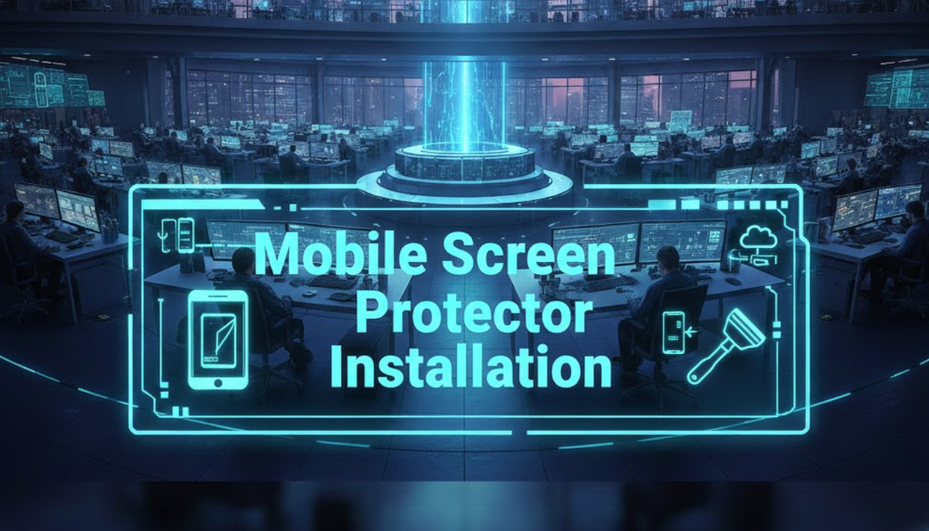 Mobile Screen Protector Installation